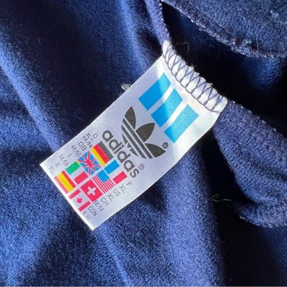 Adidas Vintage Track Jacket Tang Soo Do California Men's Navy Blue White XL - Picture 16 of 16